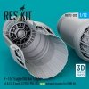 RESKIT RSU72-0303 F-15 Eagle/Strike Eagle (A,B,C,D,E early,J) F100-PW-220 open exhaust nozzles for GWH kit (3D Printed) 1/72